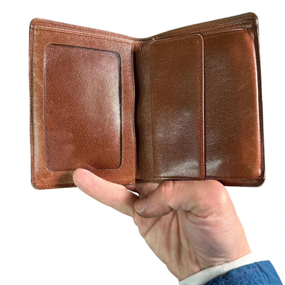 Louis Vuitton Vintage Monogram Bifold Portovier or Porte-Billets Identity Wallet